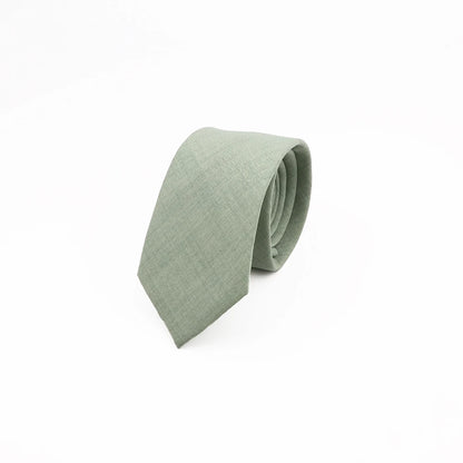 Mens Slim Solid Colour Tie 6.5cm Wedding Party Classic Necktie