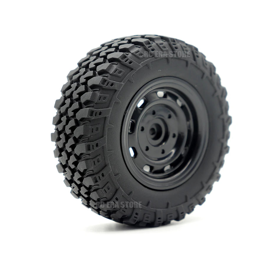 73mm Off-Road RC Tires Wheels 5mm Hex for MN99S MN98 MN82 WPL C24 B36 JJRC Q75 Truck