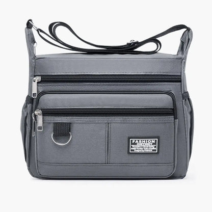 Men's Crossbody Bag Travel Sling Shoulder Handbag Multi-Pockets Storage