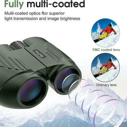 20x25 HD Pocket Binoculars Waterproof Compact Hunting Camping Outdoor Optics