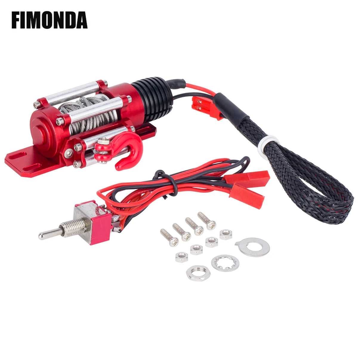 1/10 RC Crawler Car Metal Wired Automatic Simulated Winch for TRX4 SCX10