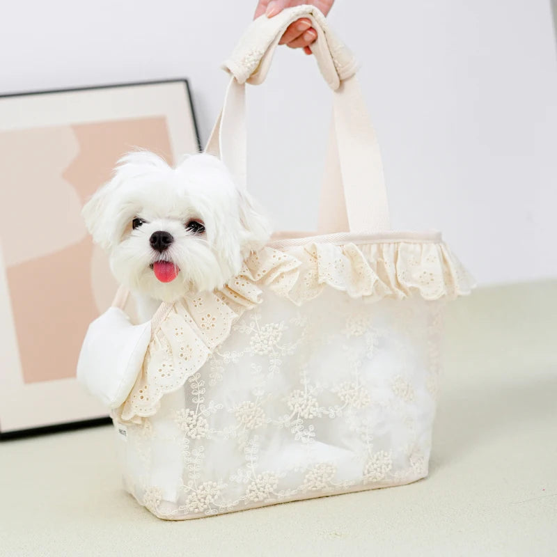 Pet Carrier Bag for Small Dogs Handheld Shoulder Purse Dog Accessories