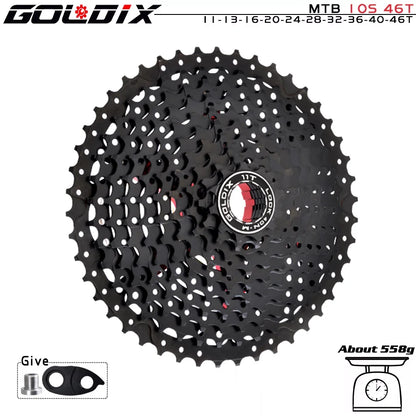 GOLDIX MTB Cassette | 8–12 Speed 40T–52T Freewheel Sprocket for Shimano/SRAM