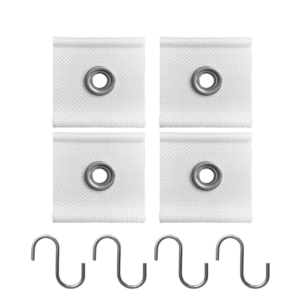 4Pcs S Shaped Camping Awning Hooks Clips Durable RV Tent Hangers Light Hangers with Holes Practical Caravan Camperb Accessories