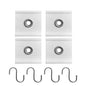 4Pcs S Shaped Camping Awning Hooks Clips Durable RV Tent Hangers Light Hangers with Holes Practical Caravan Camperb Accessories
