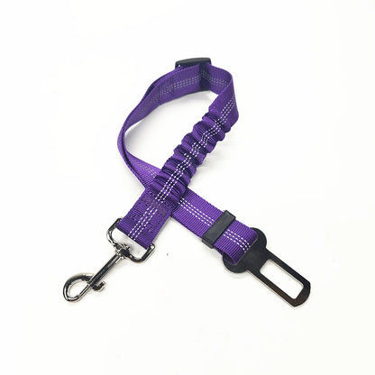 Adjustable Dog Car Seat Belt Harness Travel Safety Elastic Restraint Strap