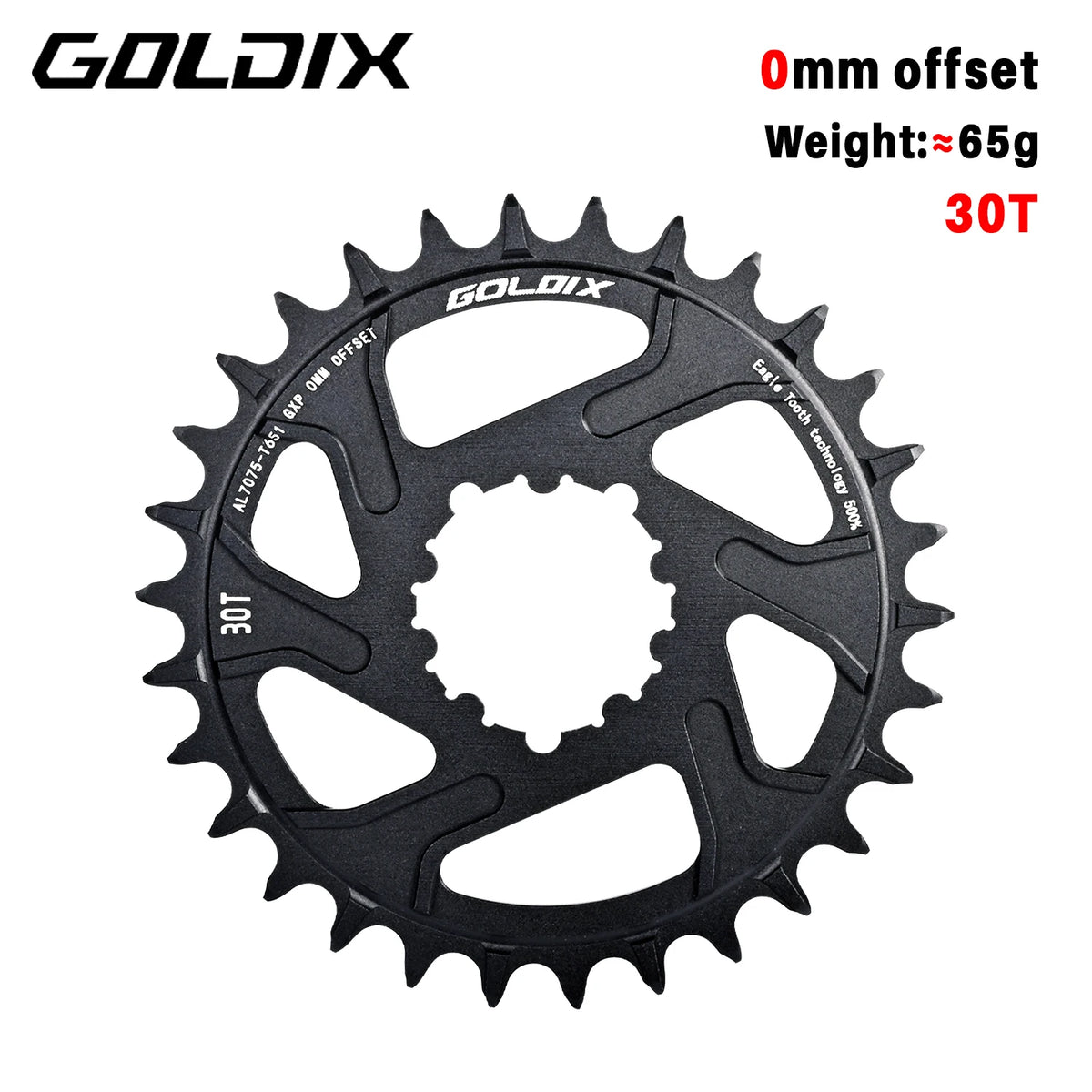 0/3/6mm Offset Goldix Chainring Narrow Wide Direct Mount for SRAM MTB