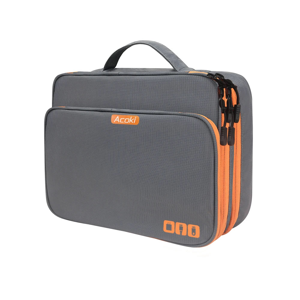 Electronic Accessories Organizer Travel Cable Bag Large Capacity for iPad
