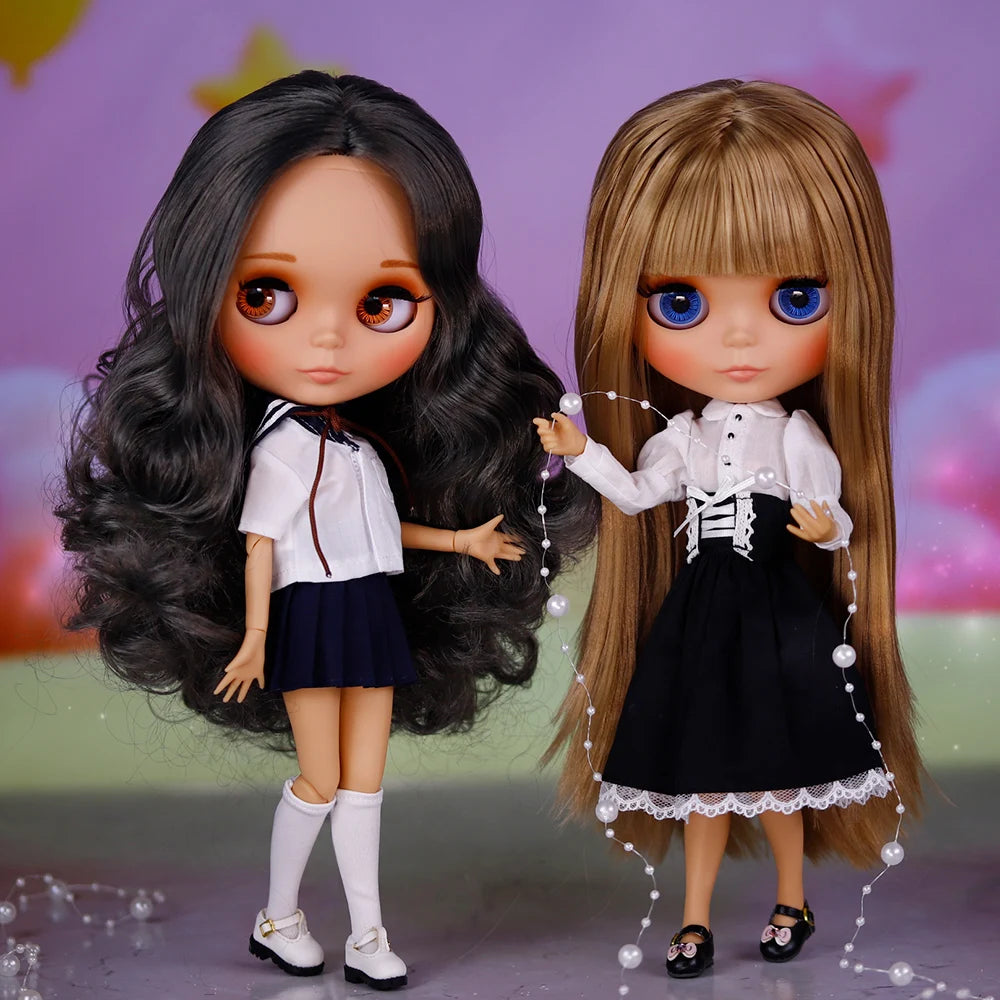 ICY DBS Blythe Doll Tan Skin Matte Face 1/6 BJD Joint Body Neo BL2240