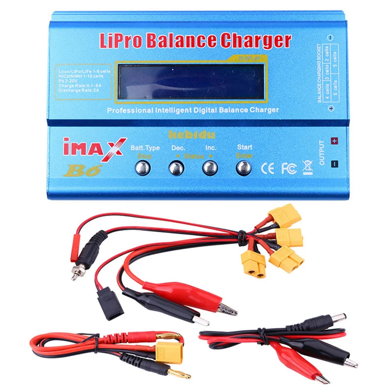 IMAX B6 80W Balance Digital Charger for Lipo NiMh RC Battery 12V 5A