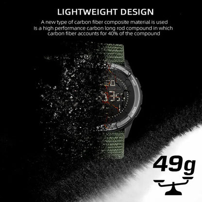 NORTH EDGE ALPS Men's Digital Carbon fiber Watch Shock Militray Sports Super Light Outdoor Compass Waterproof 50M Wristwatches-EXPROTAS
