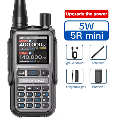 1PC Baofeng Walkie Talkie UV-5R Mini Bluetooth Radio 5W Long Range