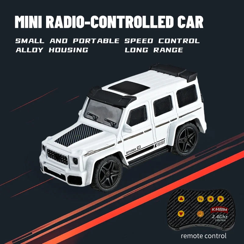 Mini Alloy 1/64 Remote Control Car 60 Minutes Kids Toy Convenient Carry