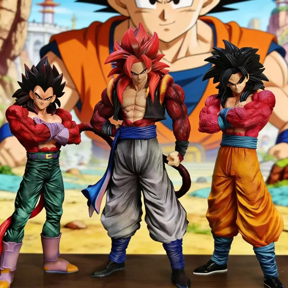 Dragon Ball SSJ4 Gogeta Figure Replaceable Hands Arms PVC Action Statue Toy