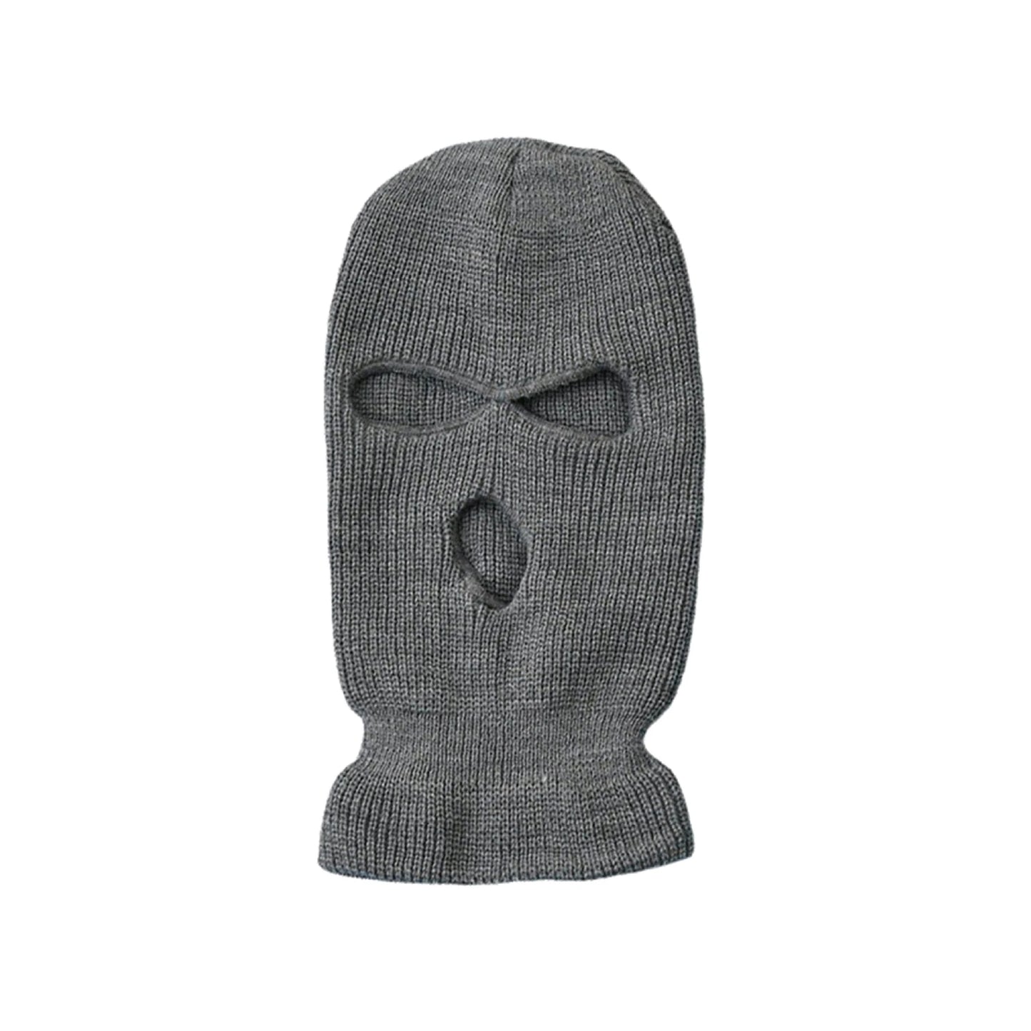 Motorcycle Windproof Full Face Knit Hats Custom SkiMask Men Warm Wool Balaclava embroidery Winter hats Knitted 3 Holes Ski Mask-EXPROTAS