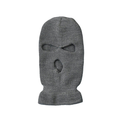 Motorcycle Windproof Full Face Knit Hats Custom SkiMask Men Warm Wool Balaclava embroidery Winter hats Knitted 3 Holes Ski Mask-EXPROTAS