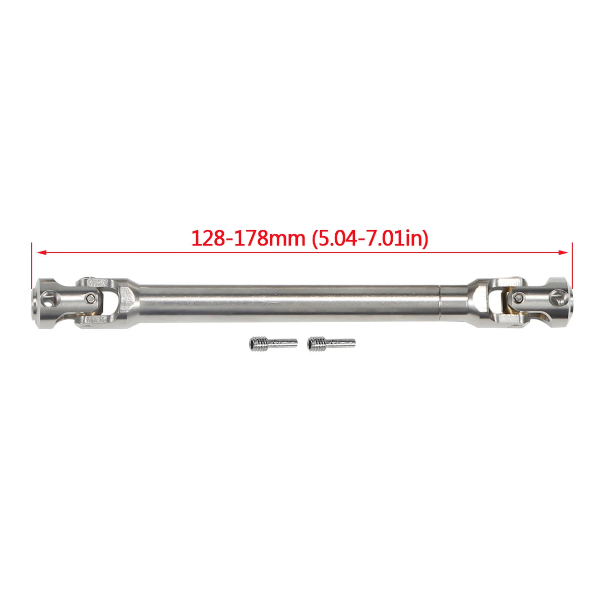 Stainless Steel 5mm Universal Joint Drive Shaft 1/10 RC Crawler SCX10 TRX4