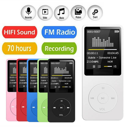 Portable MP3 Player Bluetooth Music Player for Travel Personal Use