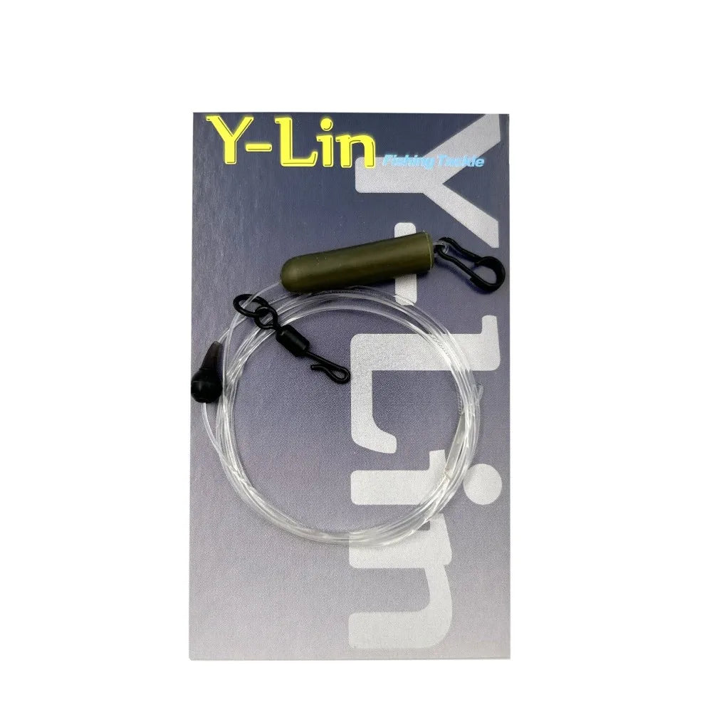 Carp Fishing Fused Leader 100% Fluorocarbon Helicopter Rig for Leads