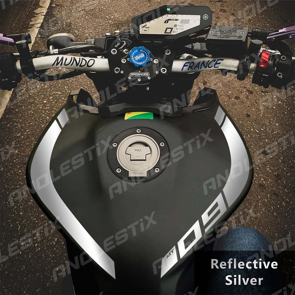 Reflective Vinyl Motorcycle Stickers for Yamaha MT09 FZ09 2018-2020
