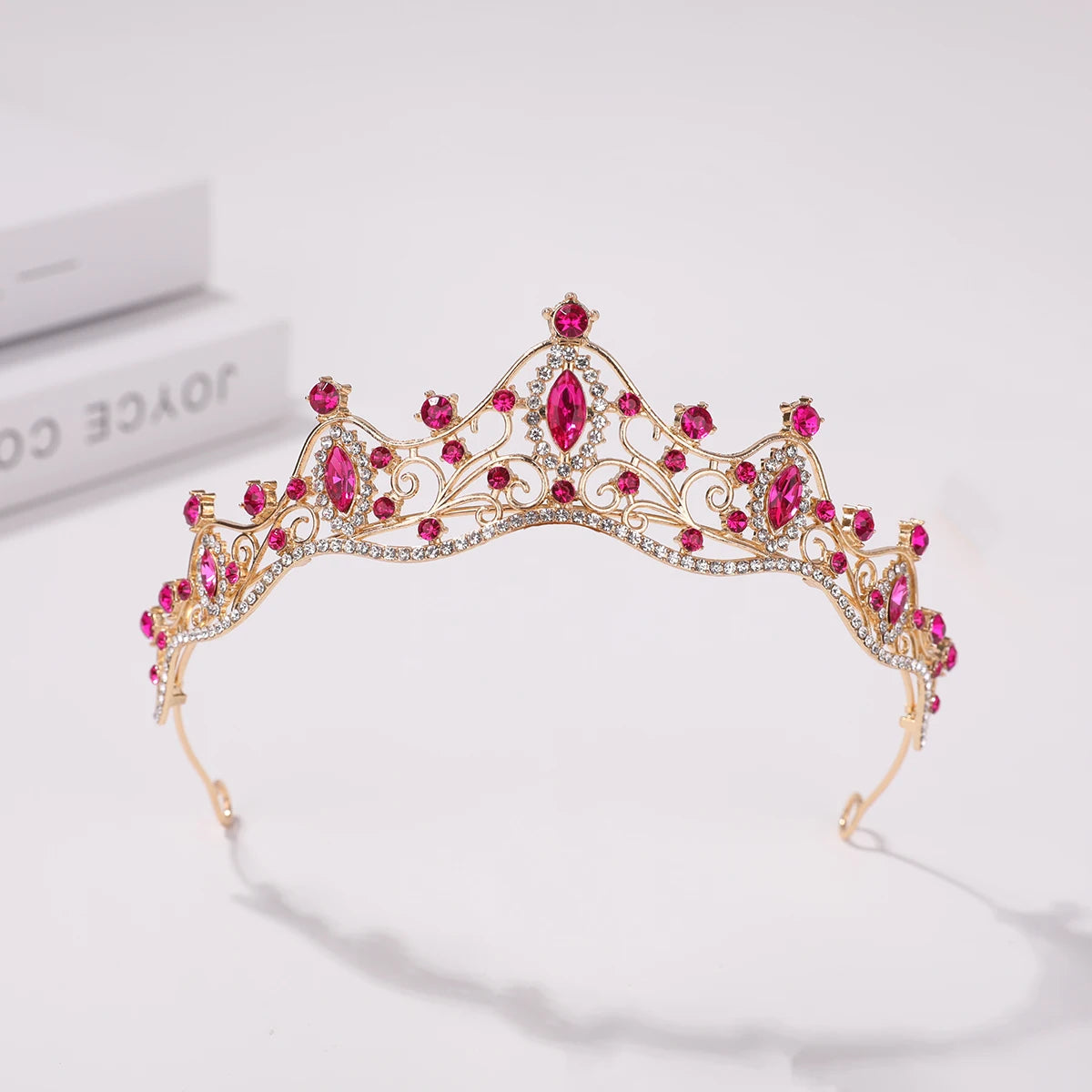 Korean Style Girl Bridal Tiara Hair Accessory for Weddings and Parties