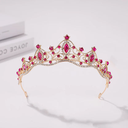 Korean Style Girl Bridal Tiara Hair Accessory for Weddings and Parties