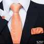 EXPROTAS Tie Pocket Square 8cm Wedding Formal Men’s Accessories