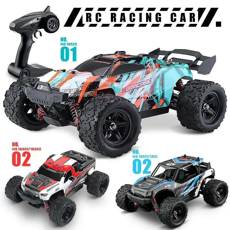 HS 18311 18321 18302 Remote Control Car 2.4GHz rc car All-Terrain 45Km/h 1:18 Off-Road Truck Toy Birthday Present for Children-EXPROTAS