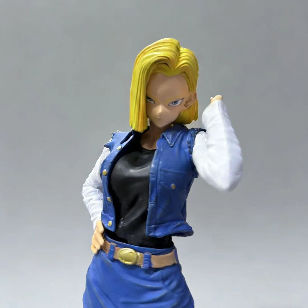 26cm Dragon Ball Z Android 18 Figure PVC Anime Action Statue Model Toy