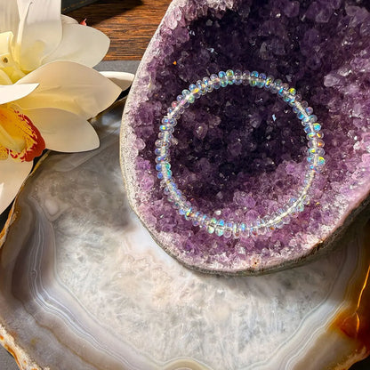 Menopause Natural Ethiopian Opal Bracelet Elastic Stretch Jewelry Balance