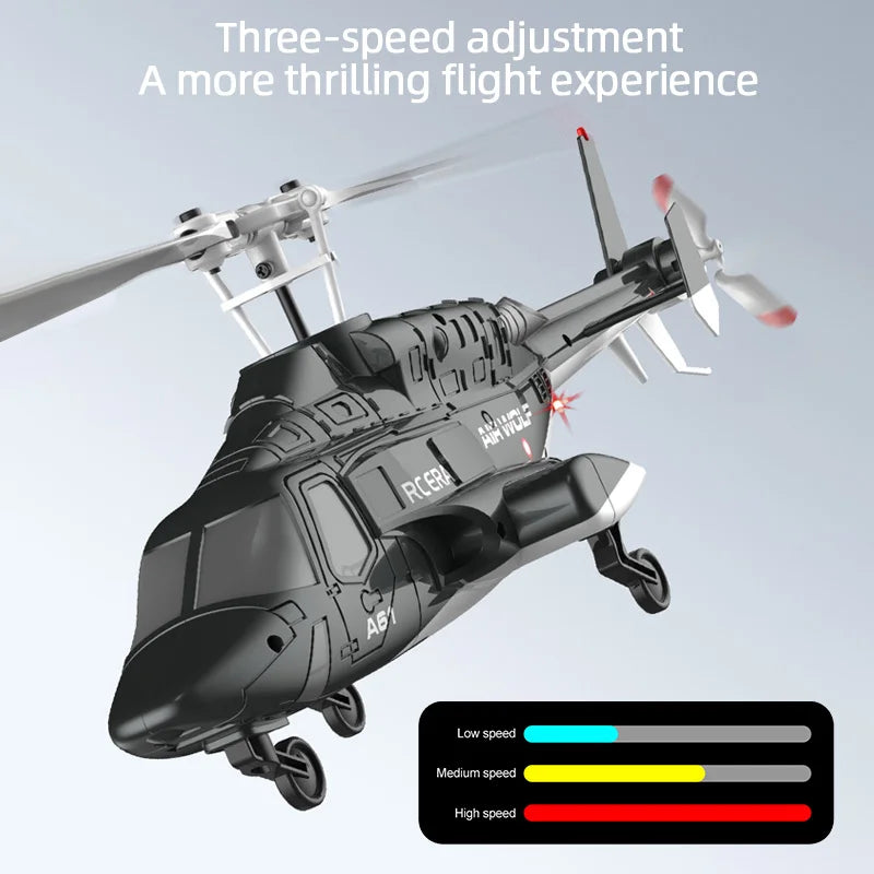 A61 RC Helicopter 2.4G 4CH Gyro Altitude Hold Optical Flow Remote Control Toy