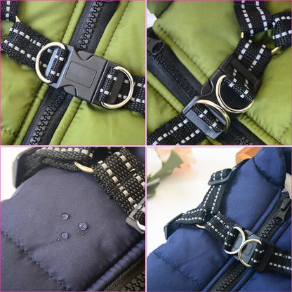 Winter Dog Jacket Warm Windproof Coat for French Bulldog Large Puppy