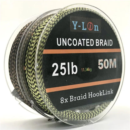 Soft Hook Carp Fishing Line 50m Braid Hooklink for Hair Rig 25/35LB