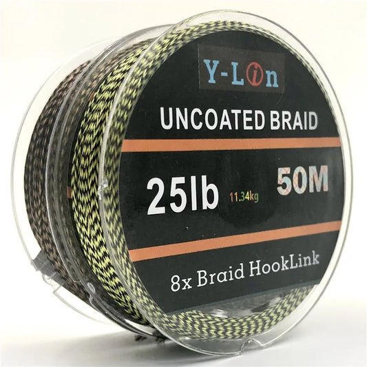 Soft Hook Carp Fishing Line 50m Braid Hooklink for Hair Rig 25/35LB