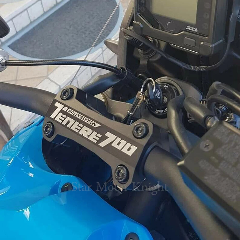 For Yamaha Tenere 700 CNC Handlebar Riser Top Clamp Cover 2019+