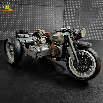 808PCS Motorbike Building Model Blocks Racer MOC Toy for Kids and Adults
