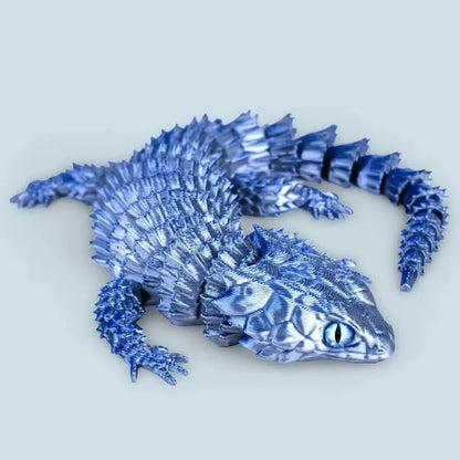 Creative Desk Plants 3D Printed Lizard Statue Ornament for Rockery Fish Tank