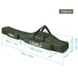 Lixada 3-Layer Fishing Rod Bag 90/120/150cm Folding Pole Reel Tackle Case