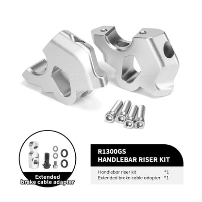 Handlebar Riser Clamp Adapter For BMW R1300GS R 1300 GS 2024 Motorcycle Extension