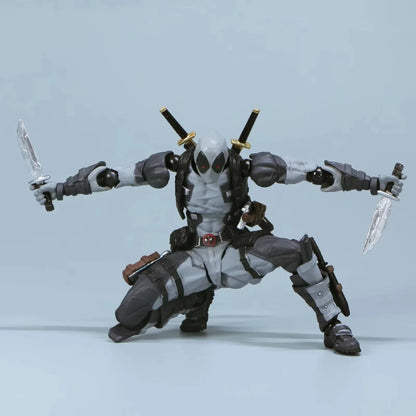 AMAZING YAMAGUCHI Deadpool 2.0 Grey Action Figure Mutants Joint Movable KAIYODO Wade SHF Model Movie Toys for Kids Gift-EXPROTAS