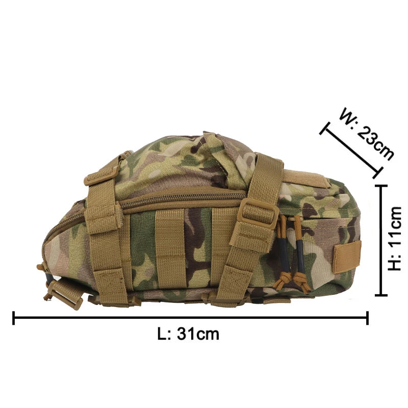 Tactical Hydration Pack Water Bag Carrier Molle Backpack Assault Vest