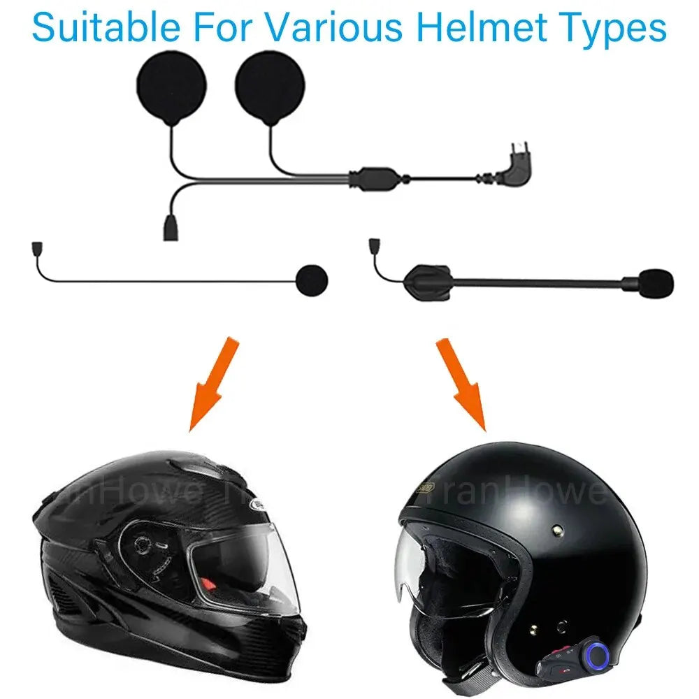 Maxto M2 M3 M3S M2C Helmet Intercom Headset Mic Earphone 2-in-1