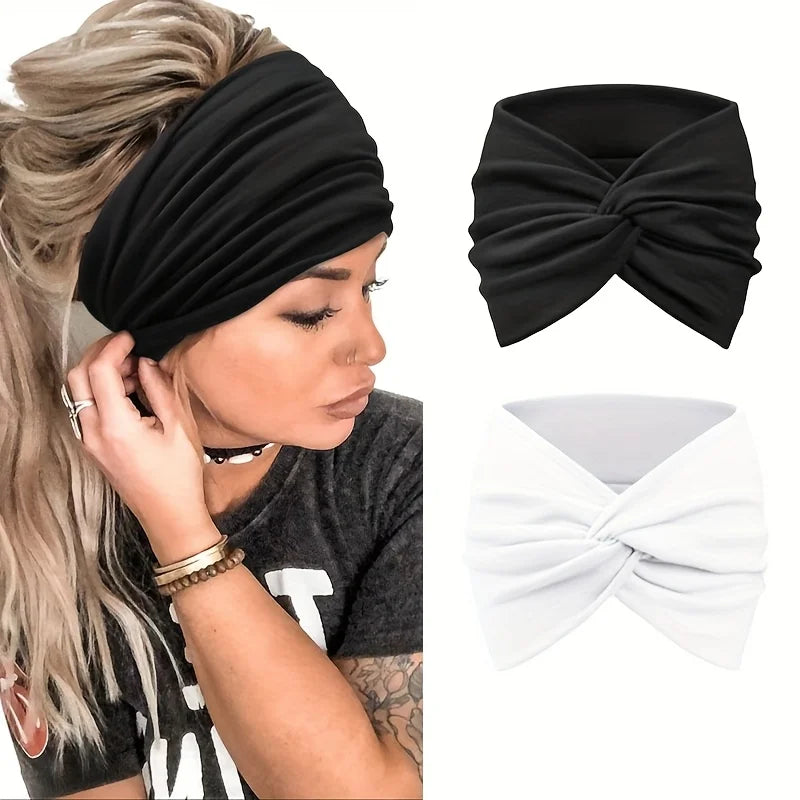 Elastic Headband for Women Yoga Sports Hair Accessories Wide Band