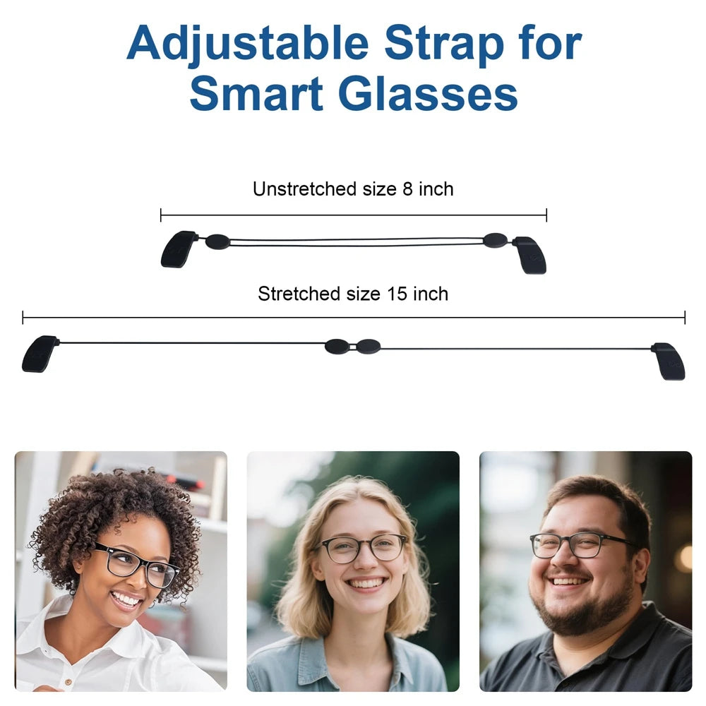 Adjustable Multiple Scene Straps for Ray-Ban Smart Glasses Lanyard