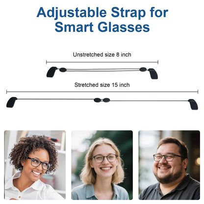 Adjustable Multiple Scene Straps for Ray-Ban Smart Glasses Lanyard