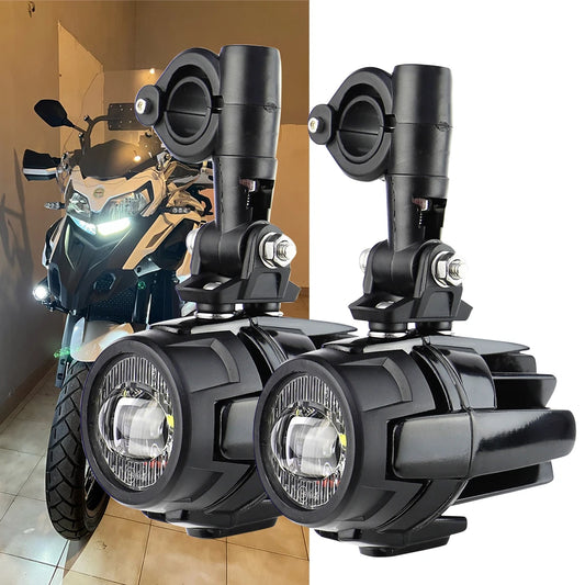 Auxiliary Lights LED Spot Driving Fog Lights for R1200GS F800GS K1600 Universal Motorcycle 40W 6000K Fog Lamps-EXPROTAS