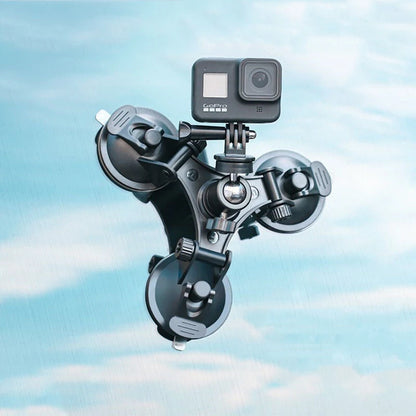 Suction Cup Car Mount for GoPro Hero 13-8 DJI Osmo Action w/ Adapter