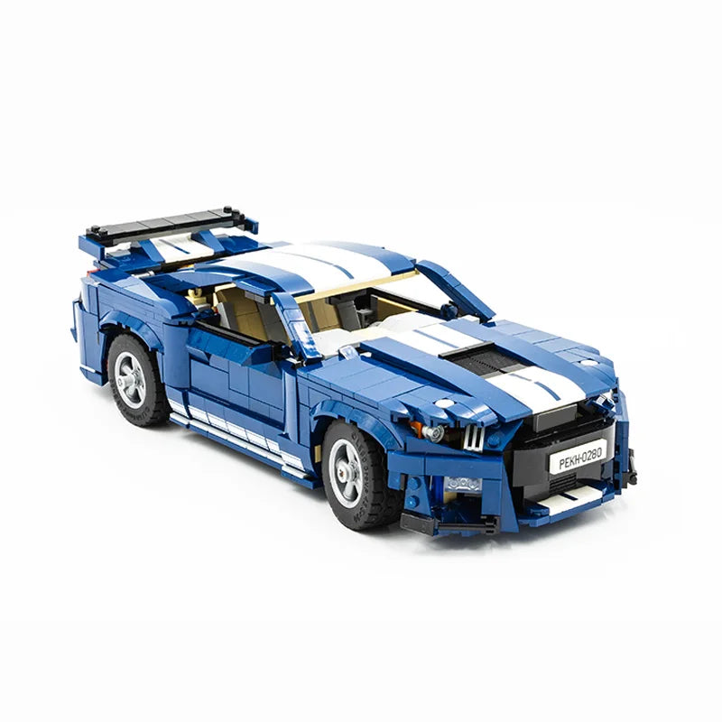 NEW Creative Expert MOC 10265 Mustangs Shelby GT500 Super Sports Cars Mustangs Building Blocks Set Fords Model DIY Bricks Toys-EXPROTAS