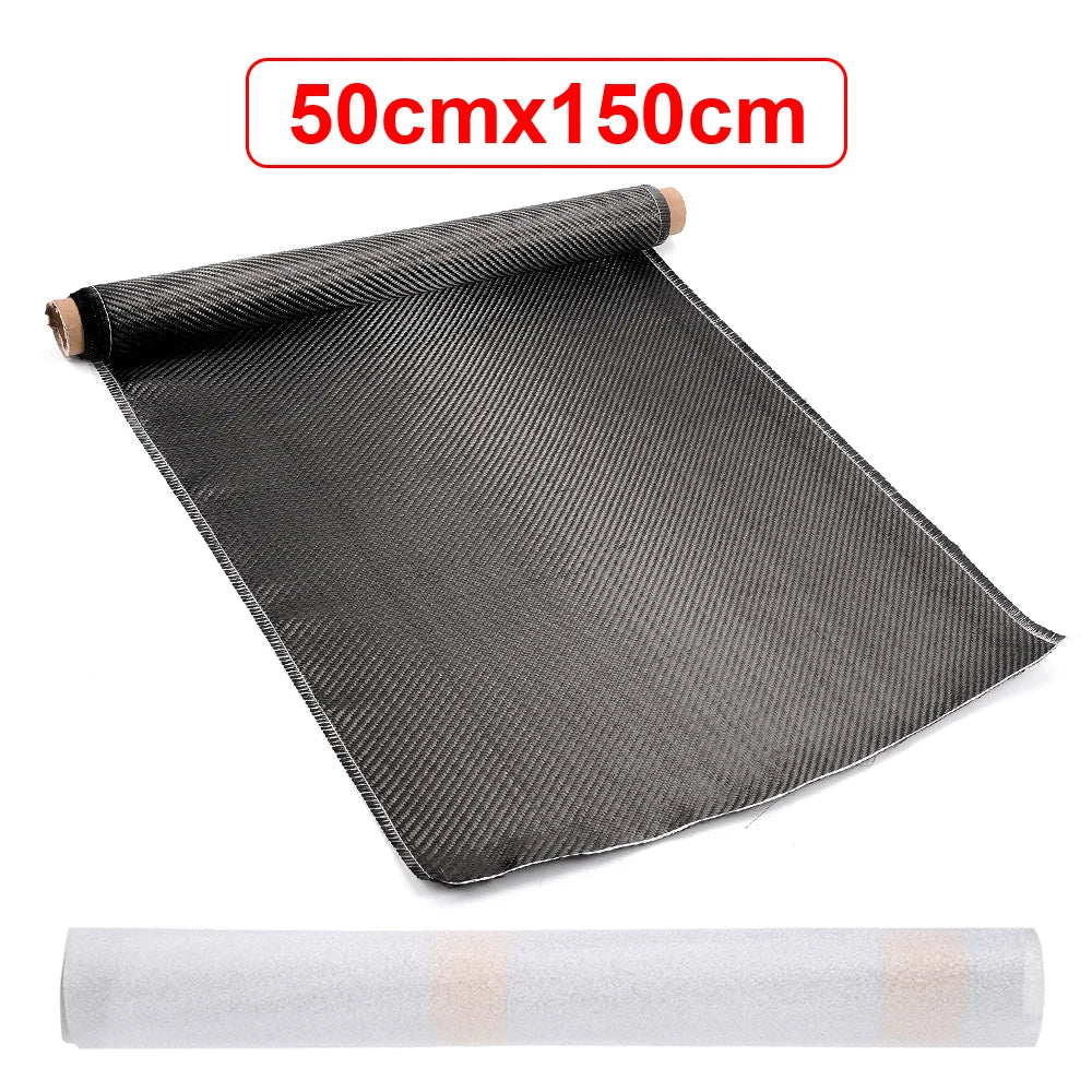 3K 200gsm Carbon Fiber Cloth 50cm/30cm wide Plain Carbon Fabric For Commercial Car Part Sport Equipment-EXPROTAS