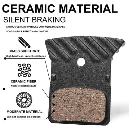 For Shimano MTB Road Hydraulic Brake Pads BUCKLOS Ceramic Disc Pads